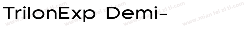 TrilonExp Demi字体转换